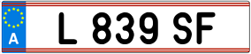 Trailer License Plate
